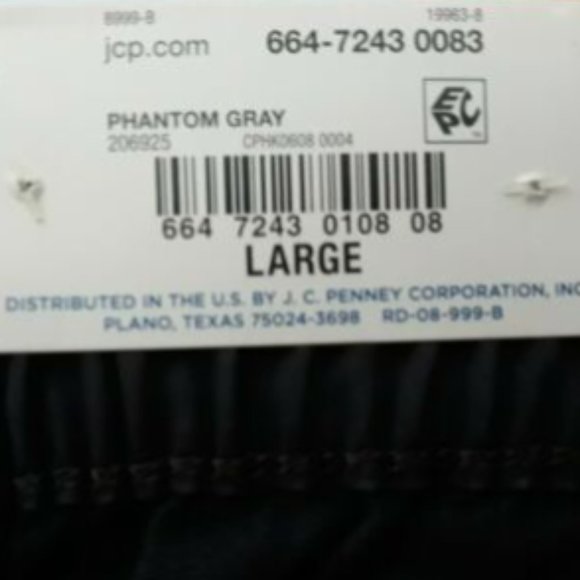 Arizona Jean Co Pants Size Large W35" Juniors High Rise Ankle Elastic Waist Gray - Picture 7 of 8